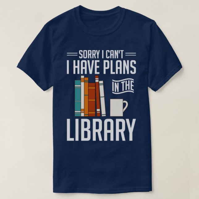 Bibliothek Funny Bookwürmer Lesen Bücher Bibliothe T-Shirt (Design vorne)