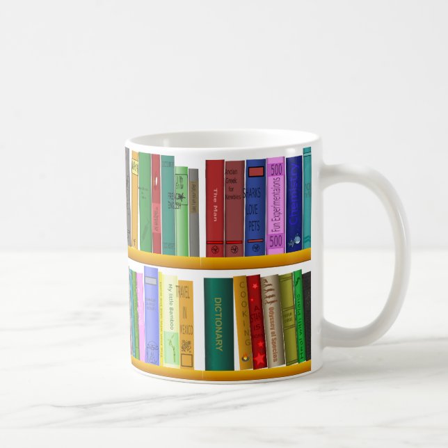 Bibliothek für Genie. Bücher für kluge Studenten Kaffeetasse (Rechts)