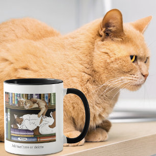 Bibliothek für Katzen buchen Tasse