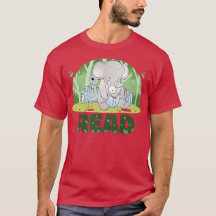 Bibliothek für Lehrer Lesen des Buches Klub Elepha T-Shirt