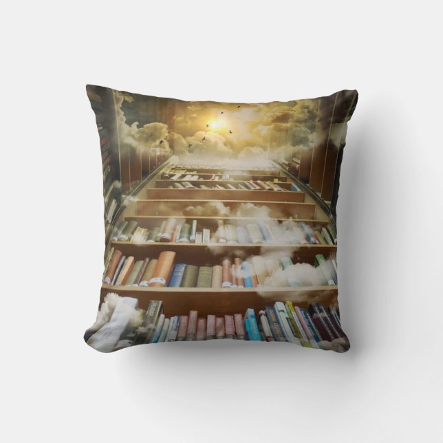 Bibliothek für Liebhaber des Buches Kissen (Vorderseite)