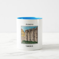 Bibliothek Hadrian Columns, Athen, Griechenland