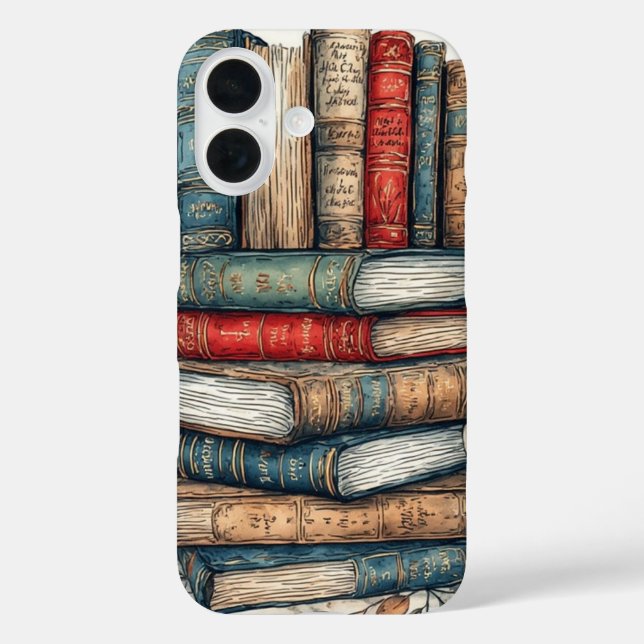 Bibliothek iPhone 16 Hülle (Rückseite)