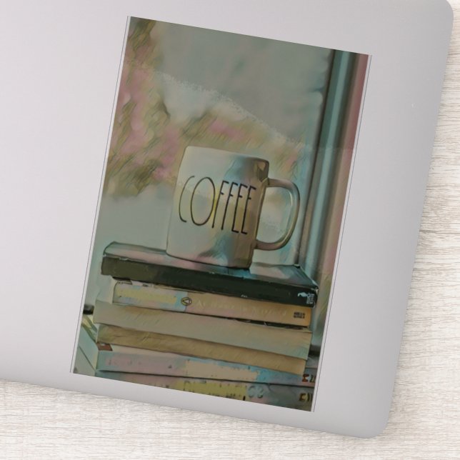 Bibliothek Liebhaber Geschenk Aufkleber (Detail)