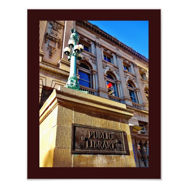 Bibliothek Milwaukee Fotodruck (Vorne)