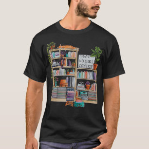 Bibliothek mit Aquarellfarben Ich habe keine Kontr T-Shirt