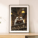 Bibliothek mit Vintagen antiken Ghost-Büchern lese Poster<br><div class="desc">2:3 Verhältnis. Mit diesem Vintagen "Reading Ghost"-Poster mit einer antiken Bibliothek voller zeitloser Bücher verleihen Sie Ihrem Raum einen unheimlichen Charme. Diese skurrile Kunst ist perfekt für Buchliebhaber und Gespensterfans geeignet und bringt in jedem Zimmer eine Touch von Geheimnis und Nostalgie.</div>