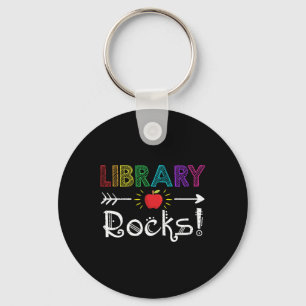 Bibliothek Rocks Lehrer Schüler Spaß Ck Zur Schule Schlüsselanhänger