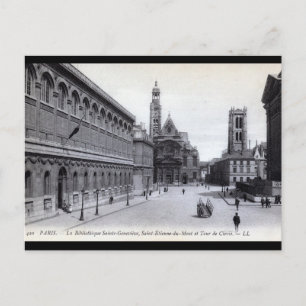 Bibliothek Saint-Genevieve, Paris, Frankreich 1905 Postkarte