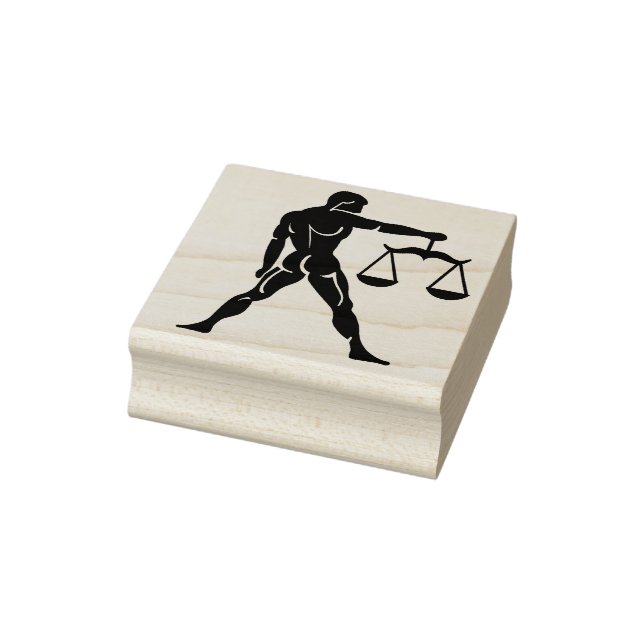 Bibliothek skaliert zodiac art Briefmarke Gummistempel (Stempel)