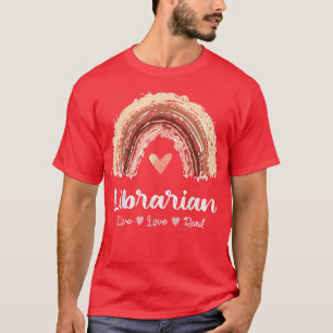Bibliothek Squad Book Lover Rainbow Niedlich Li T-Shirt