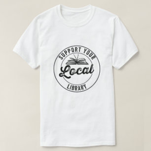 Bibliothek, Unterstützung der lokalen Bibliothek,  T-Shirt
