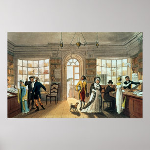 Bibliothek, 'von den poetischen Skizzen von Poster