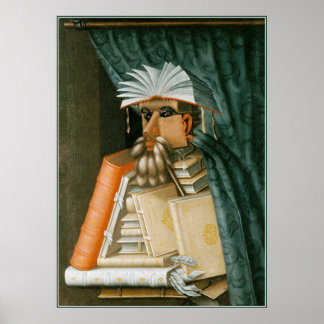 Bibliothek von Giuseppe Arcimboldo Poster