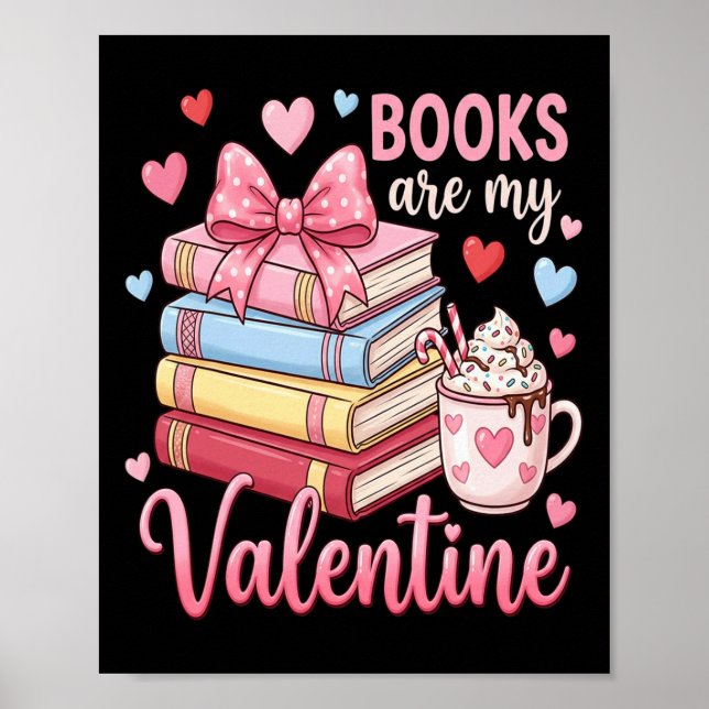 Bibliothekar Bücher sind mein Valentin Lehrer Vale Poster (Vorne)
