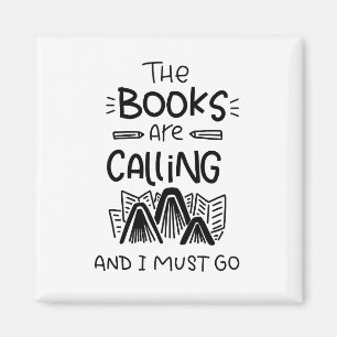Bibliothekar, Buchladen, Buchwurm Magnet