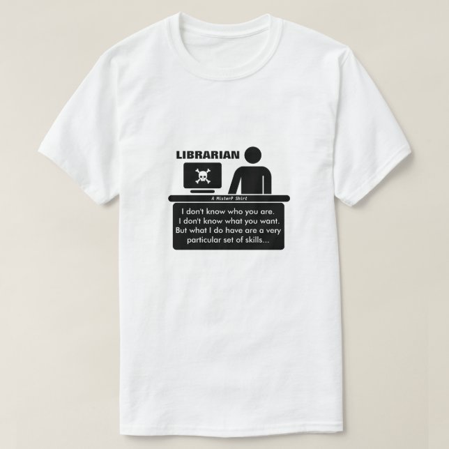 Bibliothekar - Ein MisterP-Shirt T-Shirt (Design vorne)