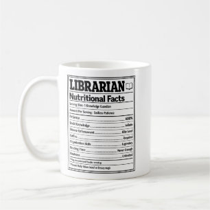 Bibliothekar Ernährungsfakten Lustiger Buchliebhab Kaffeetasse