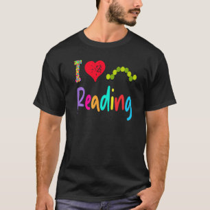 Bibliothekar Lehrer Ich Liebe Lesen Hungriger Raup T-Shirt