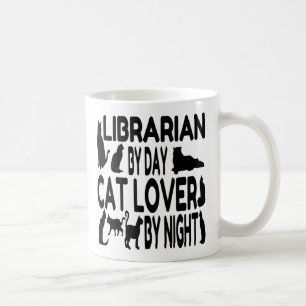 Bibliothekar liebt Katzen Kaffeetasse