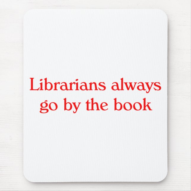 Bibliothekar-Mausunterlage Mousepad (Vorne)