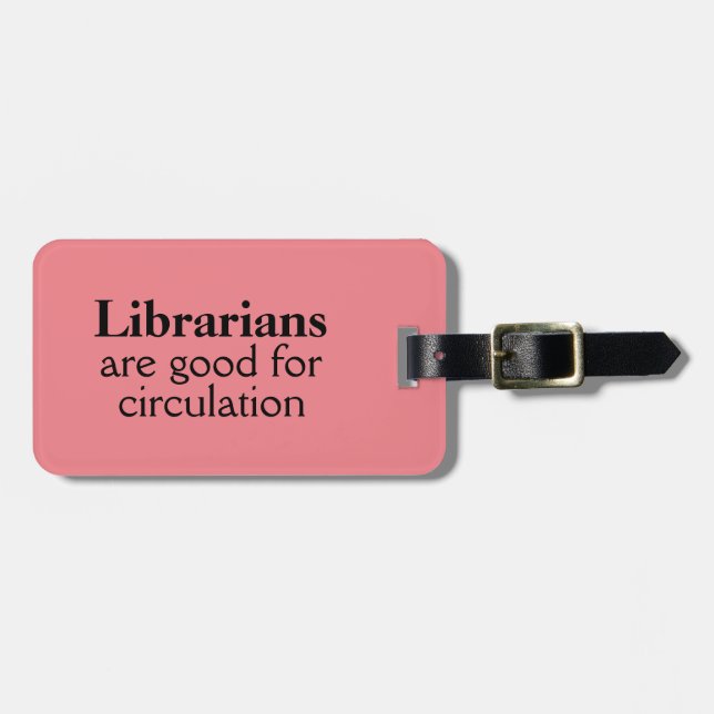 Bibliothekar-Tasche Gepäckanhänger (Vorderseite horizontal)