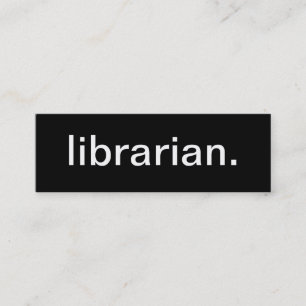 Bibliothekar-Visitenkarte Mini Visitenkarte
