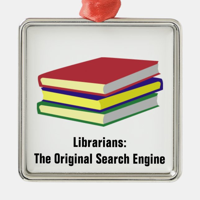 Bibliothekar-Vorlage Ornament Aus Metall (Vorne)