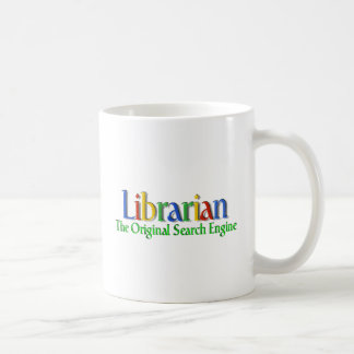 Bibliothekar-Vorlagen-Suchmaschine Kaffeetasse