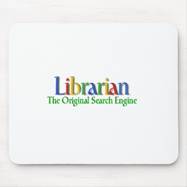Bibliothekar-Vorlagen-Suchmaschine Mousepad (Vorne)