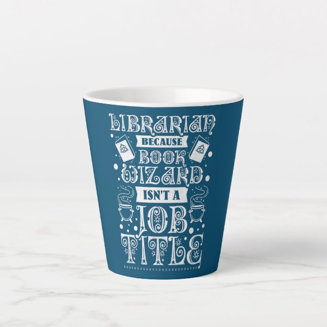 Bibliothekar, weil der Buchassistent kein Jobtitel Milchtasse (Vorderseite)