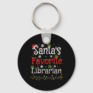 Bibliothekar Xmas Santas Lieblings-Bibliothekar We Schlüsselanhänger