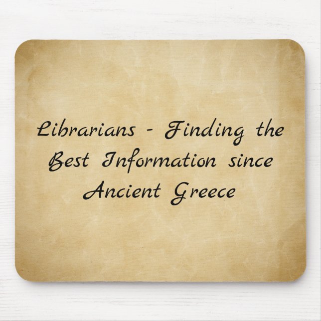 Bibliothekare - Die besten Informationen finden Mousepad (Vorne)
