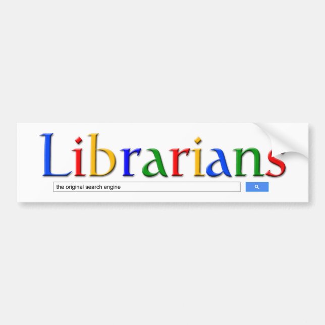 Bibliothekare die ursprüngliche Suchmaschine Autoaufkleber (Vorne)