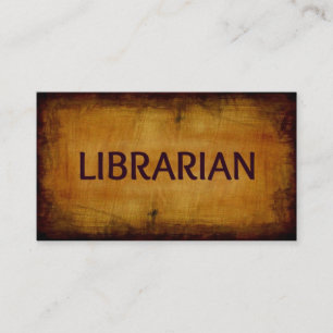 Bibliothekarische Antiquitätenkarte Visitenkarte