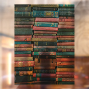Bibliothekarische Geschenke für sie Fensteraufkleber