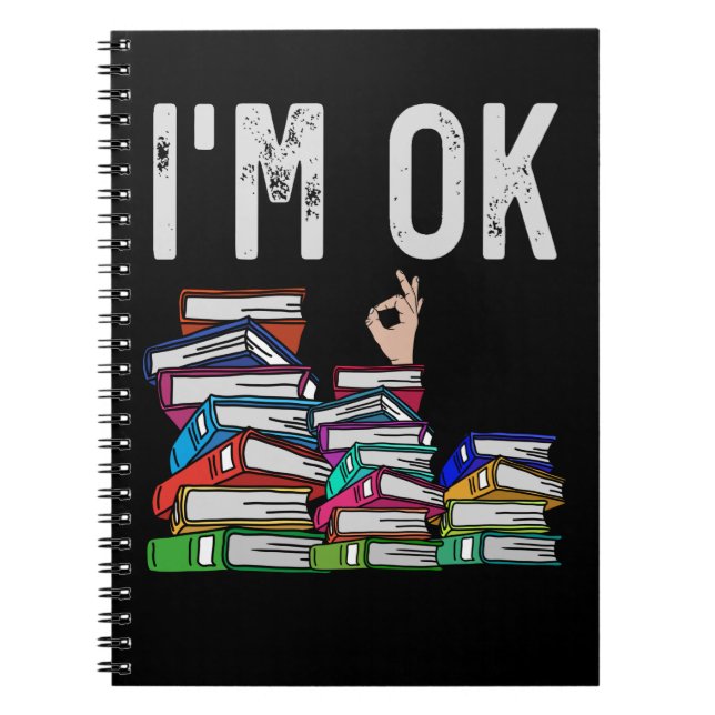 Bibliothekarischer Buchleser Funny Book Lover Notizblock (Vorderseite)