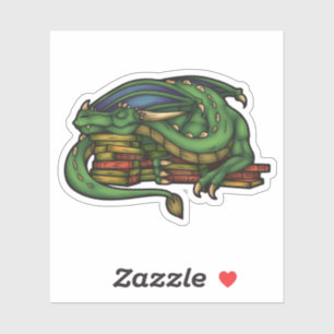 BibliothekDrache Aufkleber