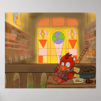 BibliothekDrache Poster