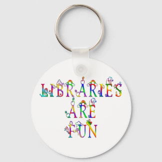 Bibliotheken sind Spaß Schlüsselanhänger
