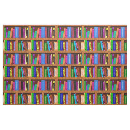 Bibliotheks-Buch-Regal-Muster für Leser Stoff