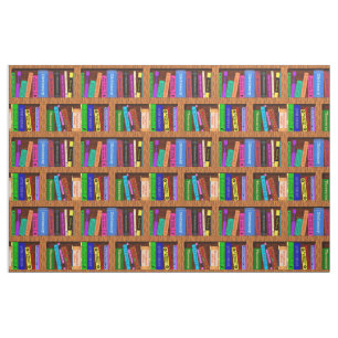 Bibliotheks-Buch-Regal-Muster für Leser Stoff