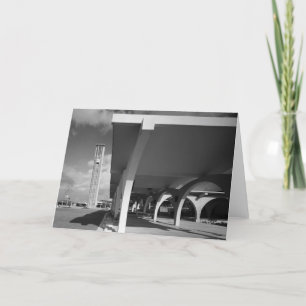 Bibliotheks-Eingangs-Bögen, Glockenturm im Karte