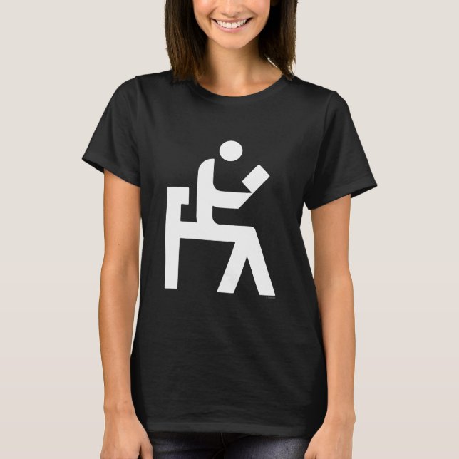 Bibliotheks-Leseraum T-Shirt (Vorderseite)