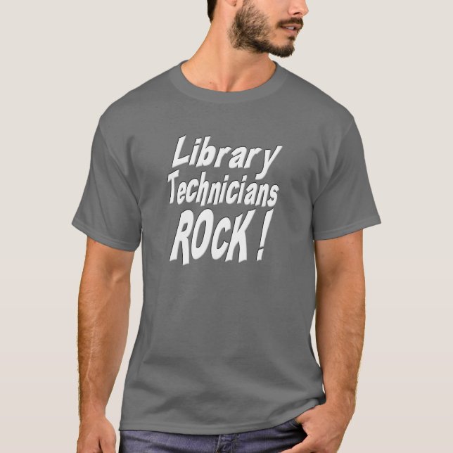 Bibliotheks-Techniker-Felsen! T - Shirt (Vorderseite)