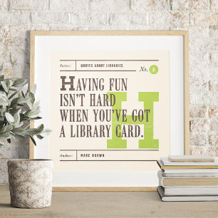 Bibliotheksangebot von Marc Brown Poster