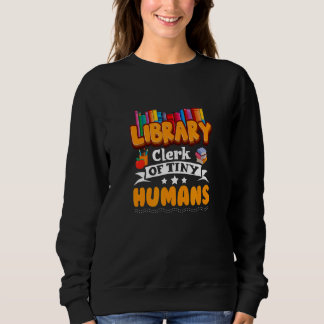 Bibliotheksangestellter des kleinen Menschen für B Sweatshirt