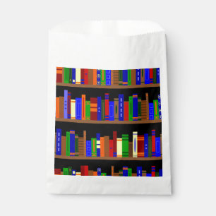 Bibliotheksbücher Bücherregal Bibliothekar Geschenktütchen