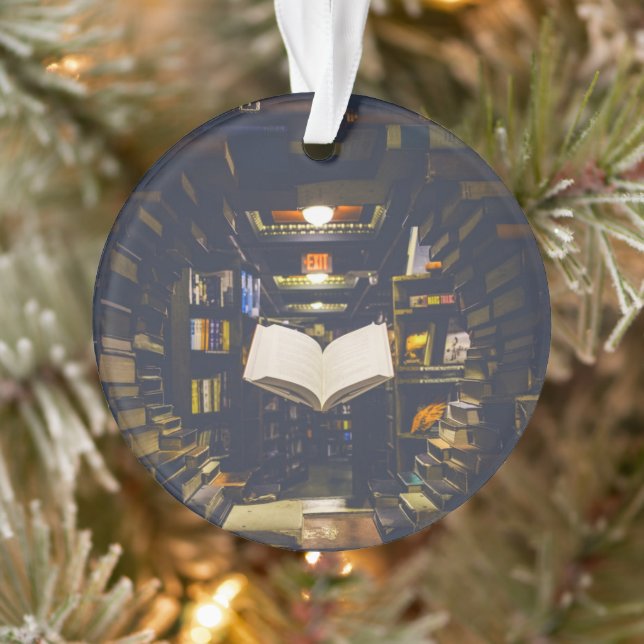 Bibliotheksbücher - Bücherregale im offenen Buch l Ornament (Baum)