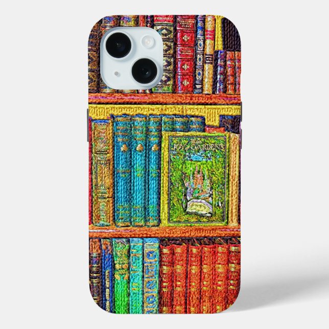 Bibliotheksbücher Case-Mate iPhone Hülle (Rückseite)